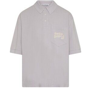 Acne Studios Relaxed Polo Shirt in Pale Lilac